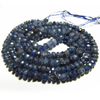 16 inches So Gorgeous Blue Sapphire From Burma Micro Faceted Rondell Beads Size 2.5 - 5 mm Great Quality Duper Sparkle